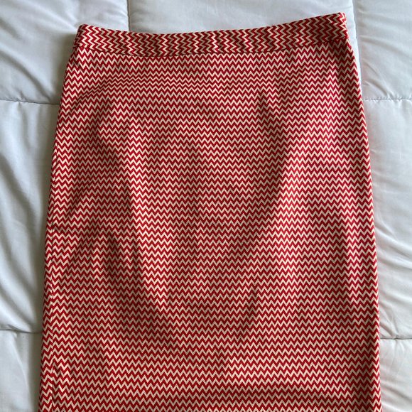 The Limited Dresses & Skirts - Coral Chevron Skirt